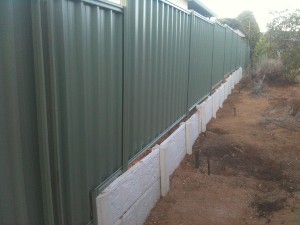 Concrete retaining